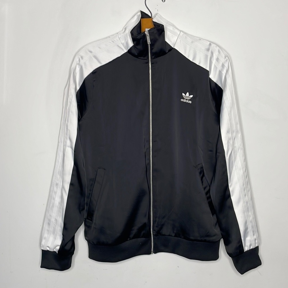 Adidas Black w/ White sleeves Jacket